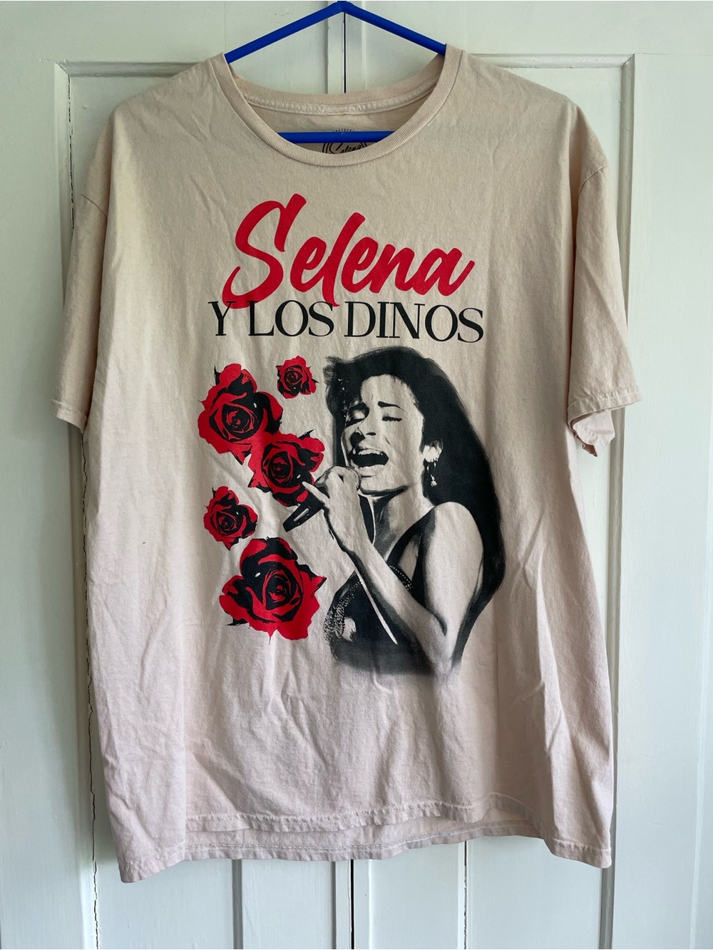 Officially Licensed Selena T-Shirt Latin Queen Graphic Tee Y Los Dinos Men’s S/M
